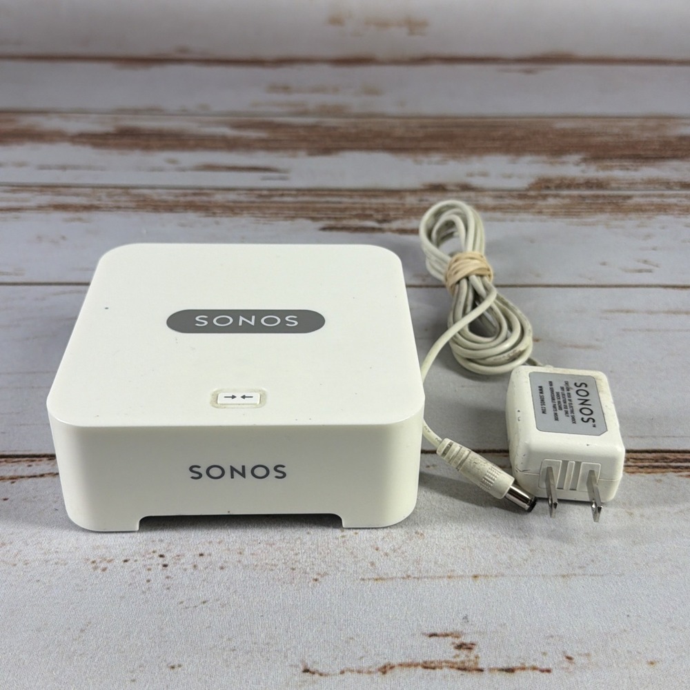 Sonos Bridge Wireless HiFi System White w/ Power Adapter Used